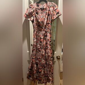 Anthropologie Multicolor Floral Maxi Dress